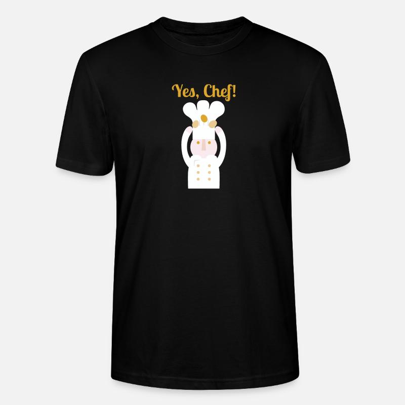 Ja, Chefkoch! l Text - Stanley/Stella Unisex Bio-T-Shirt CRAFTER - Schwarz