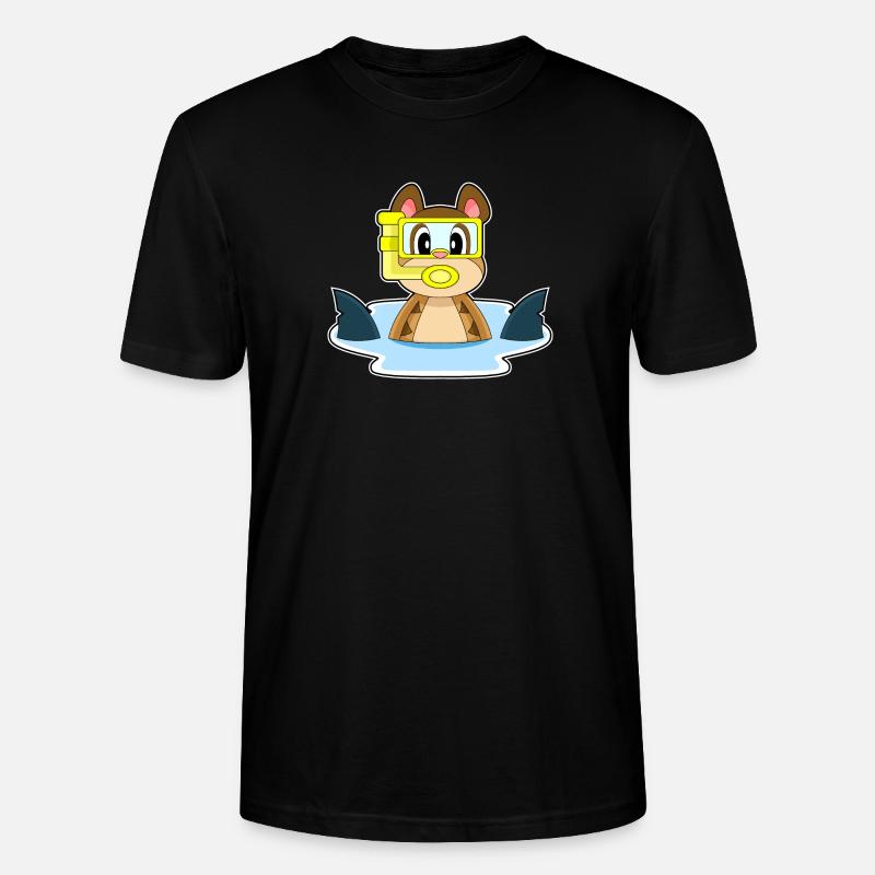 Plongeon de plongée de suricate plongeon de nage - T-shirt bio CRAFTER Stanley Stella Unisexe - noir