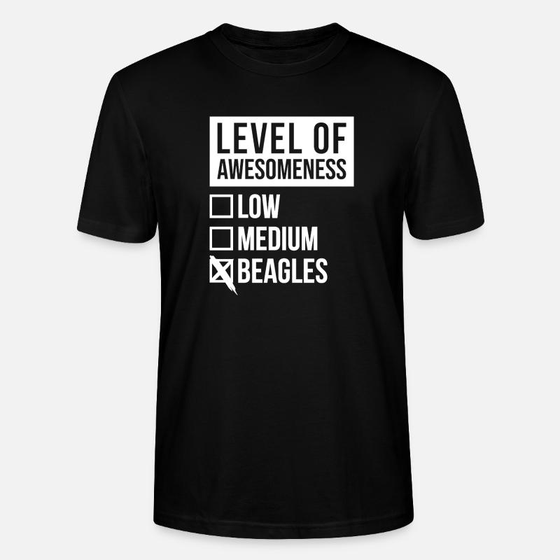 Beagle - Stanley/Stella Unisex Bio-T-Shirt CRAFTER - Schwarz