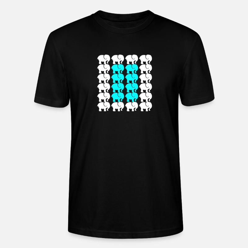 ELEFANT - Stanley/Stella Unisex Bio-T-Shirt CRAFTER - Schwarz