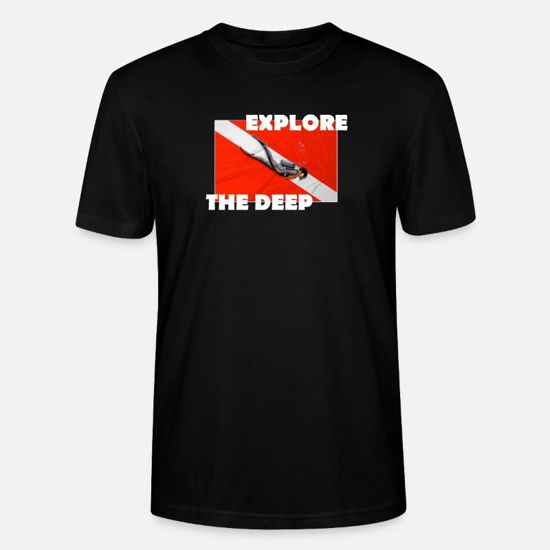 EXPLORE THE DEEP - Stanley/Stella Unisex Bio-T-Shirt CRAFTER - Schwarz
