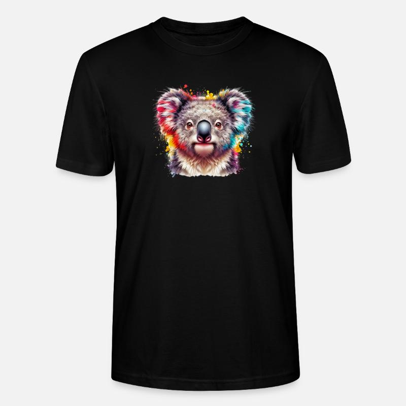 Koala - Stanley/Stella Unisex Bio-T-Shirt CRAFTER - Schwarz