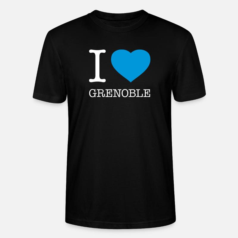 J’ADORE GRENOBLE - T-shirt bio CRAFTER Stanley Stella Unisexe - noir