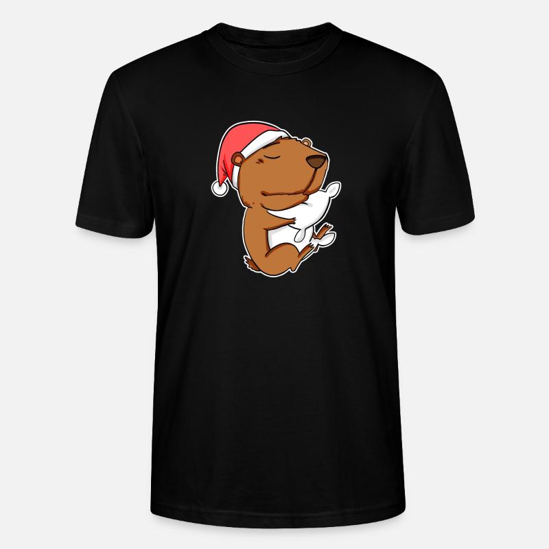 Capybara Capybara Gift - Stanley/Stella CRAFTER Unisex Organic T-Shirt - black