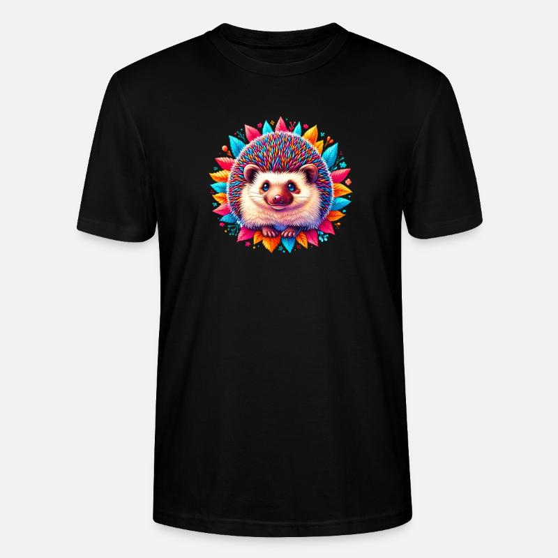 Igel - Stanley/Stella Unisex Bio-T-Shirt CRAFTER - Schwarz