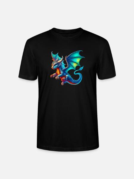 Dragon - Stanley/Stella CRAFTER Unisex Organic T-Shirt - black