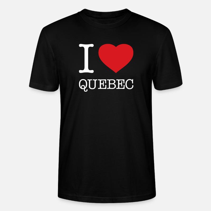 J’ADORE LE QUÉBEC - T-shirt bio CRAFTER Stanley Stella Unisexe - noir