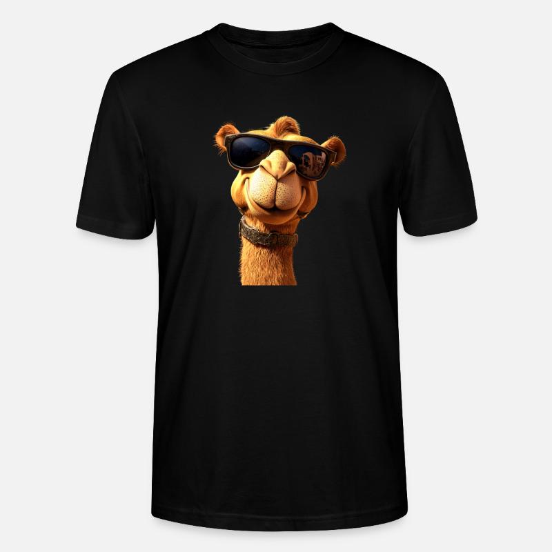Kamel Dromedar Trampeltier Camel Geschenk Kamele - Stanley/Stella Unisex Bio-T-Shirt CRAFTER - Schwarz