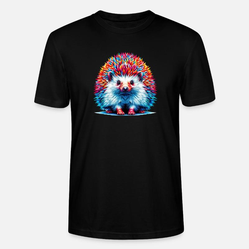 Igel - Stanley/Stella Unisex Bio-T-Shirt CRAFTER - Schwarz
