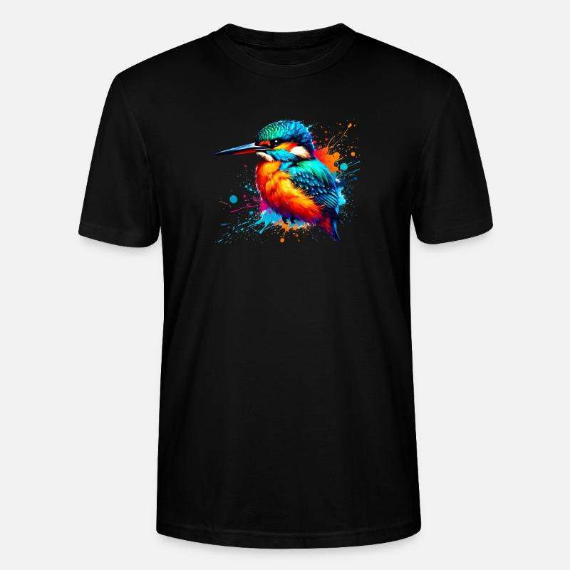 Eisvogel - Stanley/Stella Unisex Bio-T-Shirt CRAFTER - Schwarz