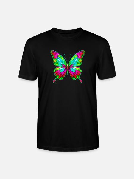 Papillon - T-shirt bio CRAFTER Stanley Stella Unisexe - noir