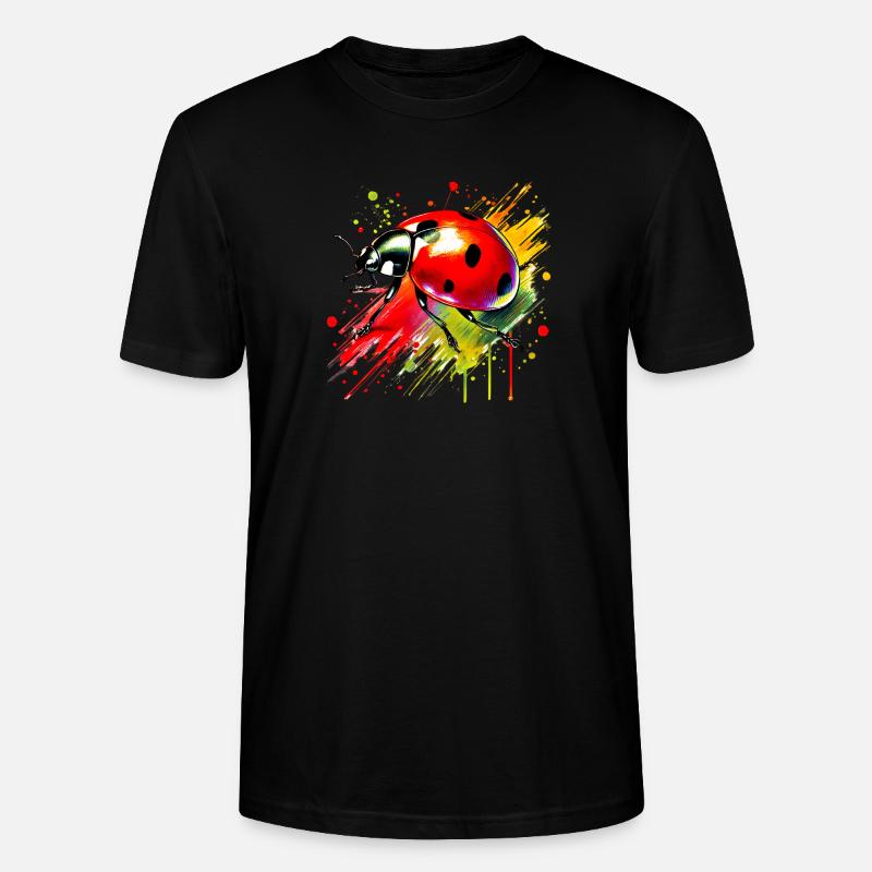 Marienkäfer - Stanley/Stella Unisex Bio-T-Shirt CRAFTER - Schwarz