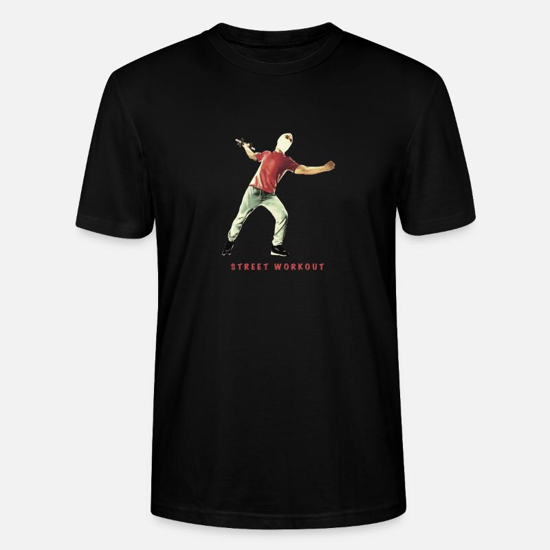 Street Workout ohne Gewicht - Stanley/Stella Unisex Bio-T-Shirt CRAFTER - Schwarz
