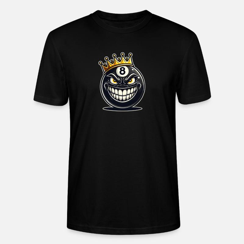 Billard König - Stanley/Stella Unisex Bio-T-Shirt CRAFTER - Schwarz