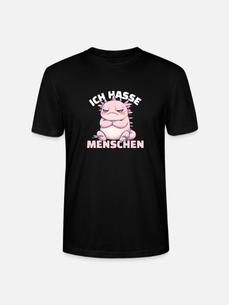 Axolotl rose pour les fans d’animaux - T-shirt bio CRAFTER Stanley Stella Unisexe - noir