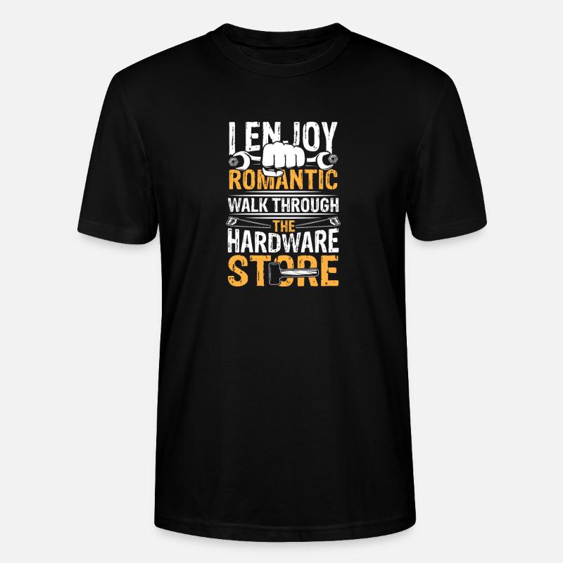 Romantic walk through hardware store - Stanley/Stella Unisex Bio-T-Shirt CRAFTER - Schwarz
