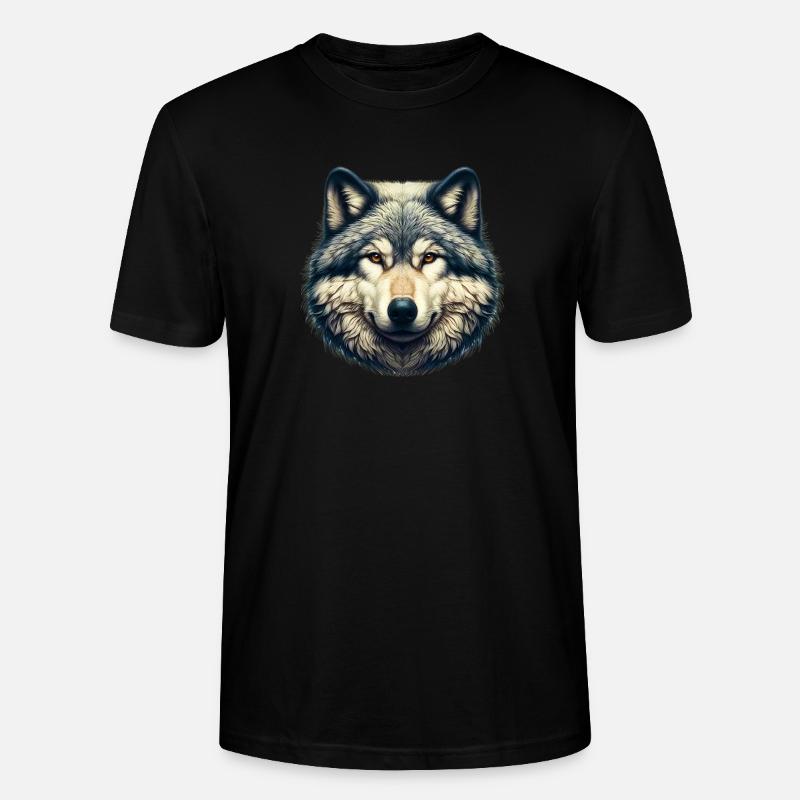 Wolf - Stanley/Stella Unisex Bio-T-Shirt CRAFTER - Schwarz