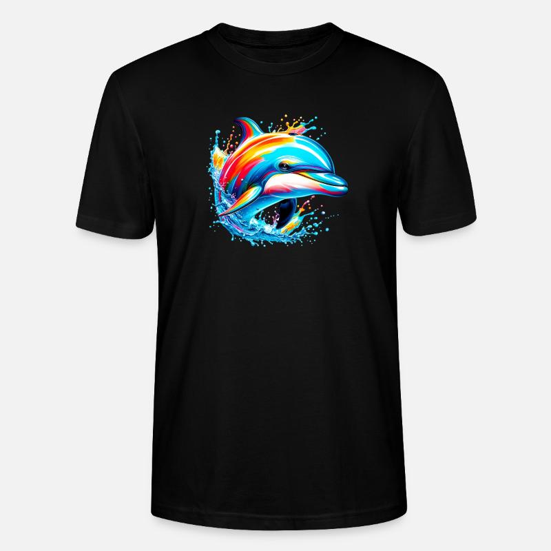 Delfin - Stanley/Stella Unisex Bio-T-Shirt CRAFTER - Schwarz