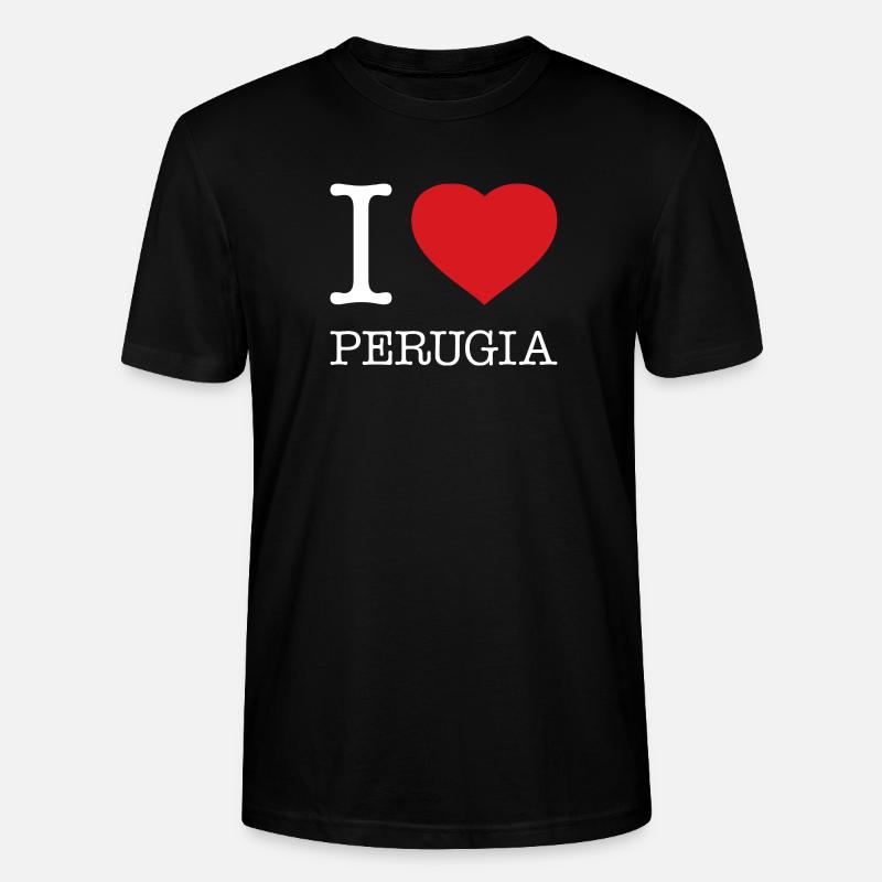 I LOVE PERUGIA - Stanley/Stella Unisex Bio-T-Shirt CRAFTER - Schwarz