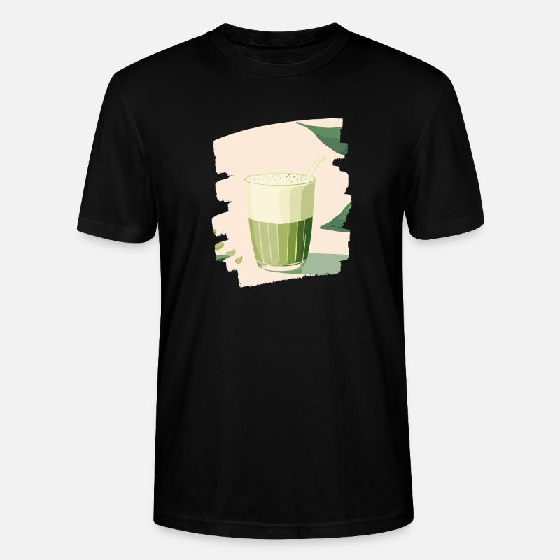 Matcha Latte Lover Thé vert - T-shirt bio CRAFTER Stanley Stella Unisexe - noir