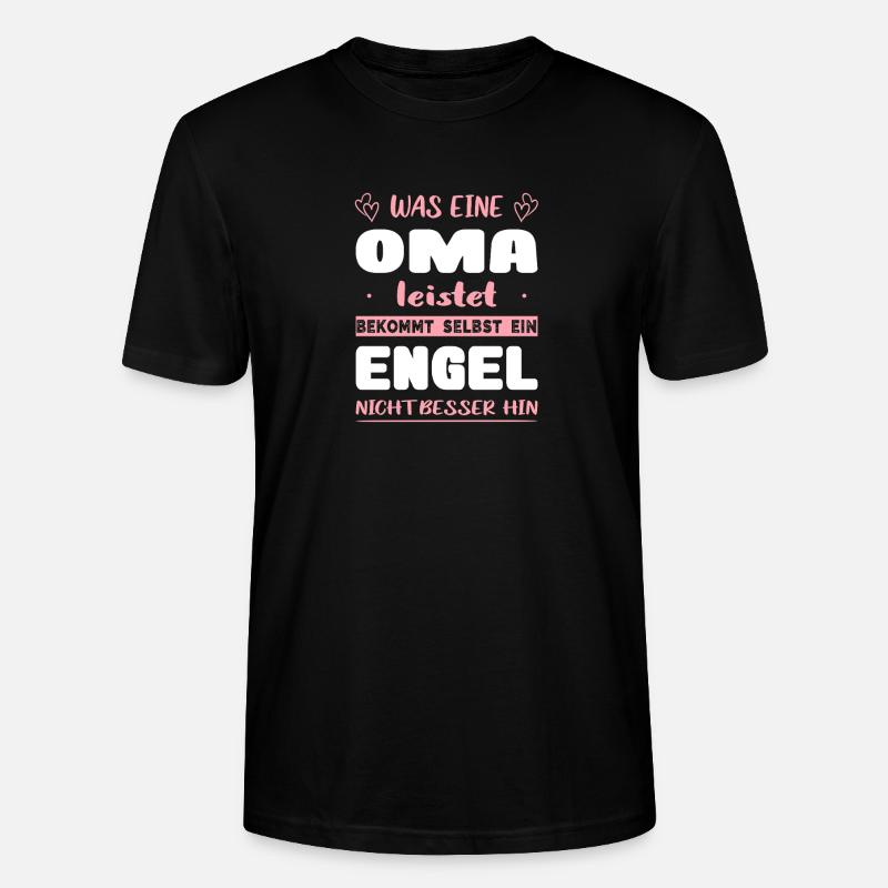 Oma Geschenke Weihnachtsgeschenke Großmutter - Stanley/Stella Unisex Bio-T-Shirt CRAFTER - Schwarz