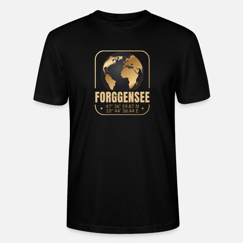 Forggensee - Stanley/Stella Unisex Bio-T-Shirt CRAFTER - Schwarz