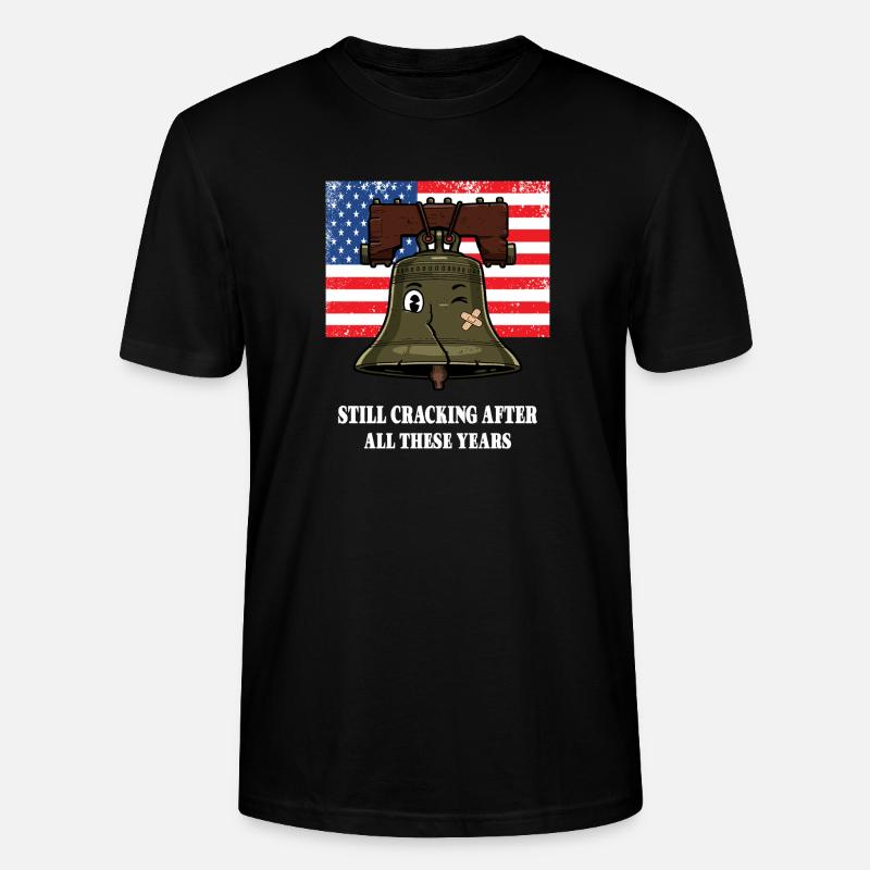 Freiheitsglocke - Stanley/Stella Unisex Bio-T-Shirt CRAFTER - Schwarz