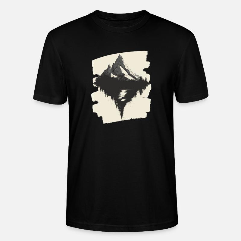 Berge Klettern Kletterer Wandern - Stanley/Stella Unisex Bio-T-Shirt CRAFTER - Schwarz
