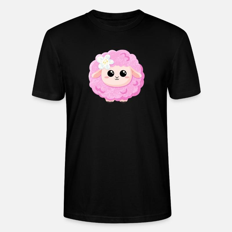 Mouton rose mignon - T-shirt bio CRAFTER Stanley Stella Unisexe - noir