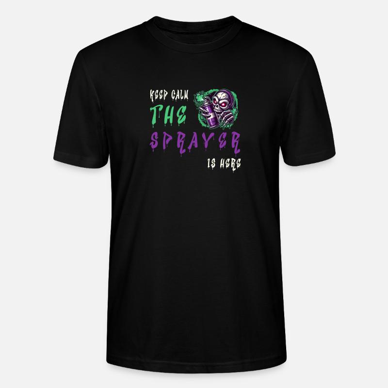 Keep Calm – The Sprayer - Stanley/Stella Unisex Bio-T-Shirt CRAFTER - Schwarz