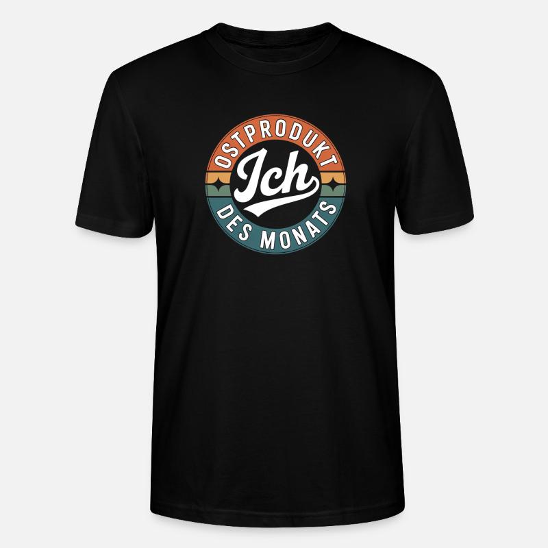 Ostalgie DDR Ostdeutsche Ostdeutscher Geschenkidee - Stanley/Stella Unisex Bio-T-Shirt CRAFTER - Schwarz