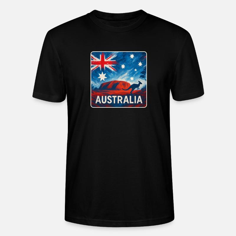 Conception de l’Outback australien - T-shirt bio CRAFTER Stanley Stella Unisexe - noir