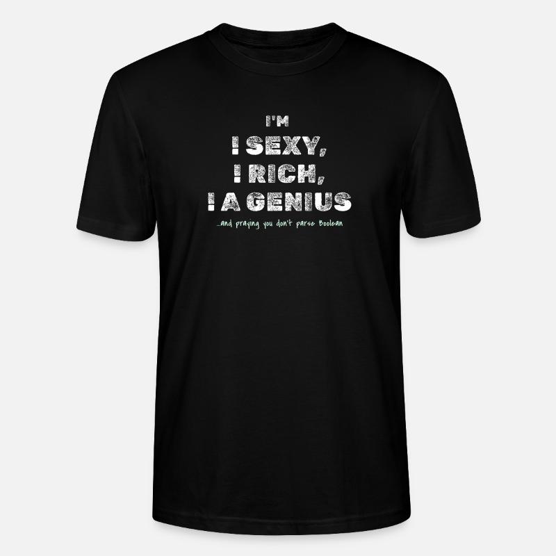 Boolean Joke – Funny Dev Tee - Stanley/Stella CRAFTER Unisex Organic T-Shirt - black