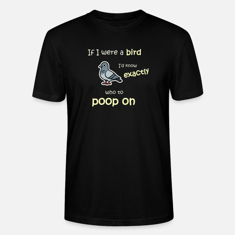 Mode oiseau - Activé - T-shirt bio CRAFTER Stanley Stella Unisexe - noir