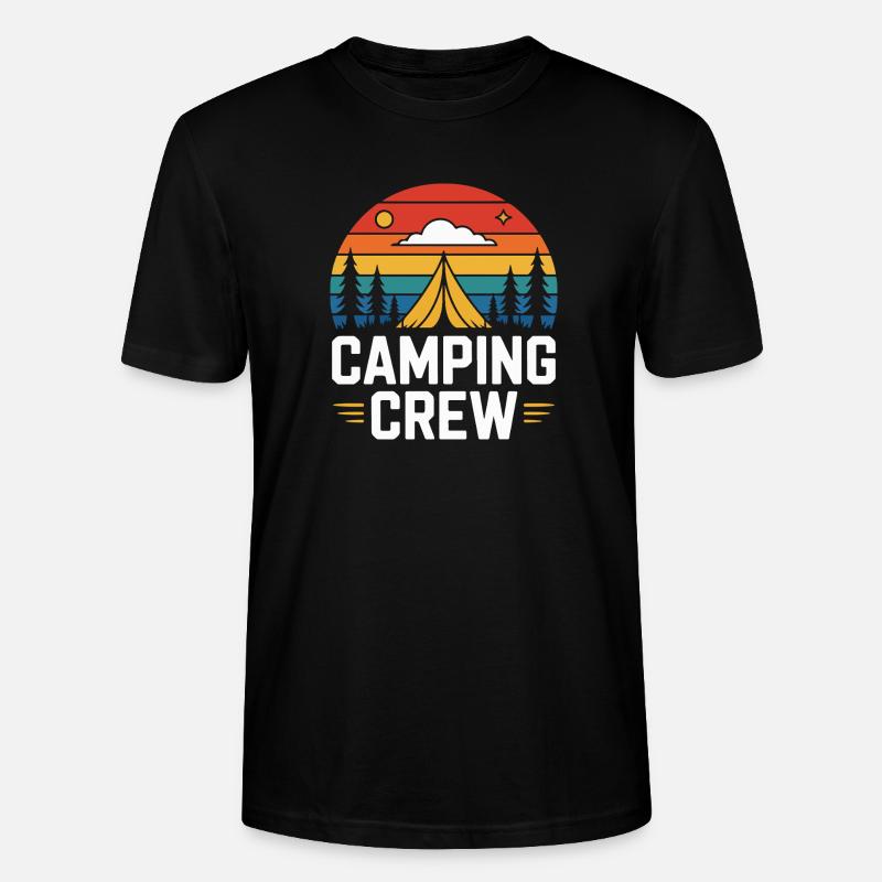 Sunset Camping Zelt Camping Crew - Stanley/Stella Unisex Bio-T-Shirt CRAFTER - Schwarz
