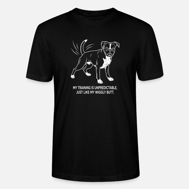Unpredictable training and wobbly buttocks - Stanley/Stella CRAFTER Unisex Organic T-Shirt - black