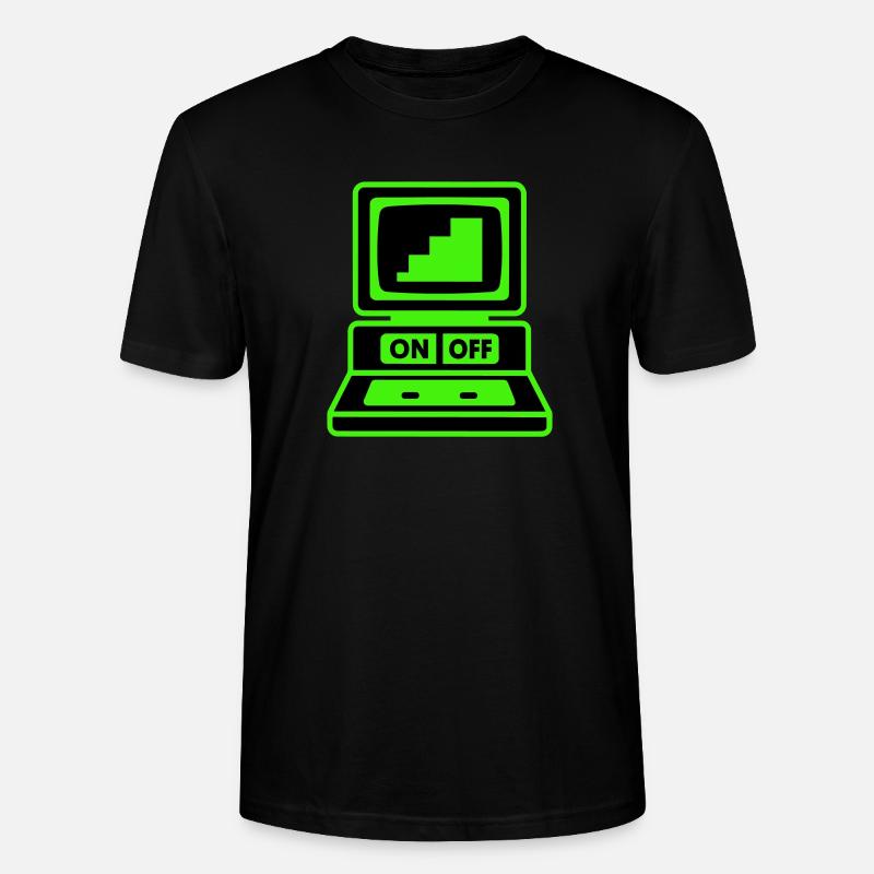 Computer Minimal Pop-Art - Stanley/Stella Unisex Bio-T-Shirt CRAFTER - Schwarz