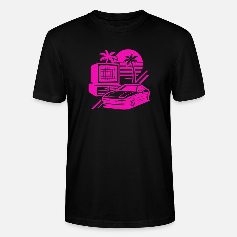 Miami Retro Pop Art - Stanley/Stella Unisex Bio-T-Shirt CRAFTER - Schwarz