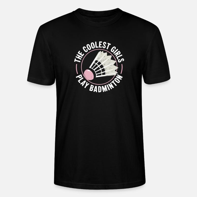 Conception de filles de badminton - T-shirt bio CRAFTER Stanley Stella Unisexe - noir