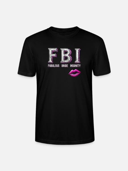 Fabulous Bride Wahnsinn Text und Kuss Junggesellin - Stanley/Stella Unisex Bio-T-Shirt CRAFTER - Schwarz
