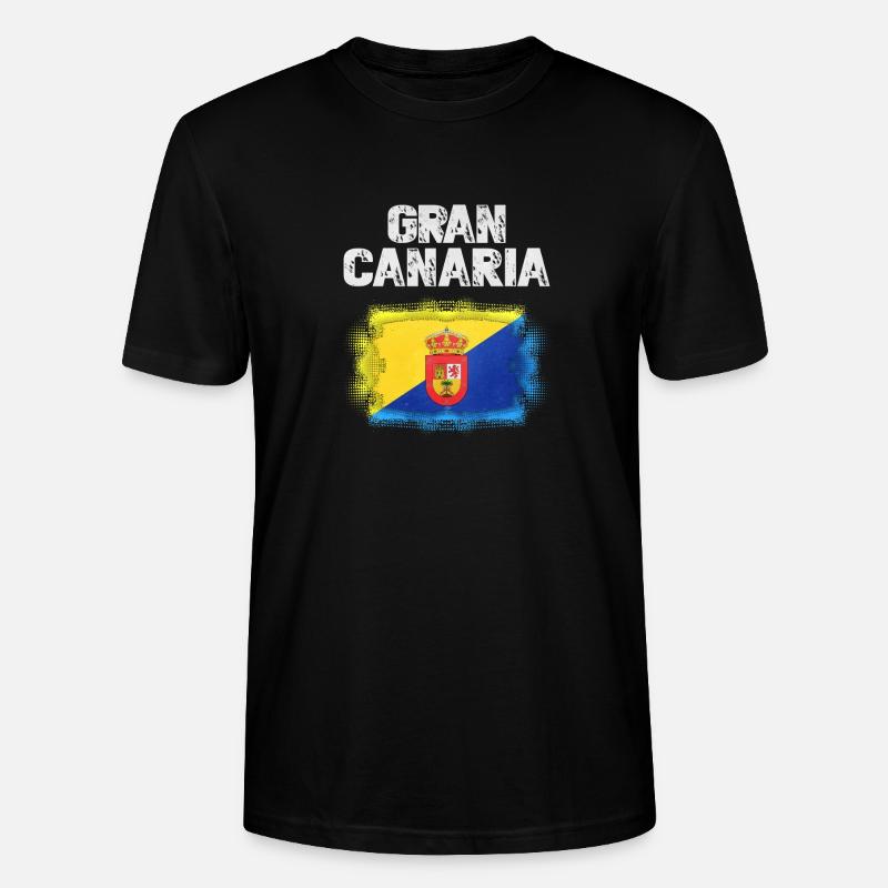Gran Canaria Flag Design - Stanley/Stella Unisex Bio-T-Shirt CRAFTER - Schwarz