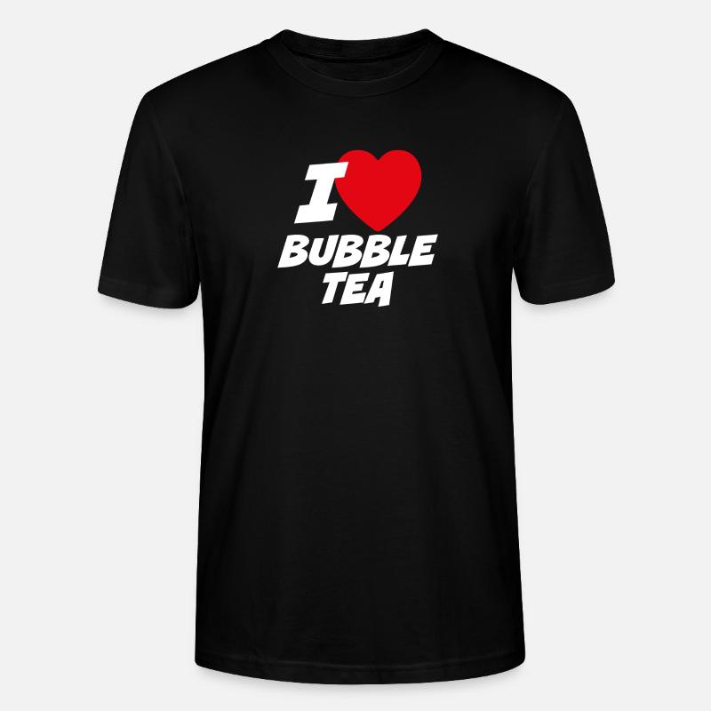 Ich liebe Bubble Tea - Stanley/Stella Unisex Bio-T-Shirt CRAFTER - Schwarz