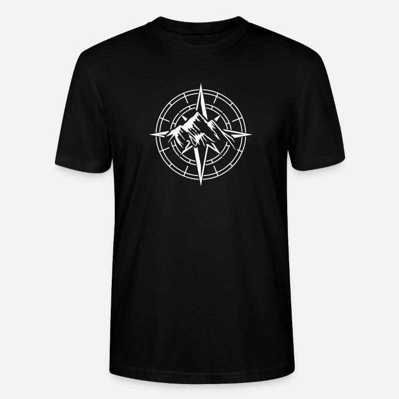Abenteuer Kompass Design - Stanley/Stella Unisex Bio-T-Shirt CRAFTER - Schwarz
