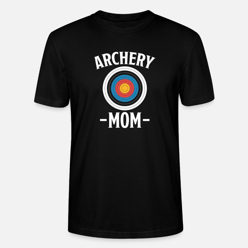 Bogenschießen Spruch Mutter Bogenschießen Geschenk - Stanley/Stella Unisex Bio-T-Shirt CRAFTER - Schwarz