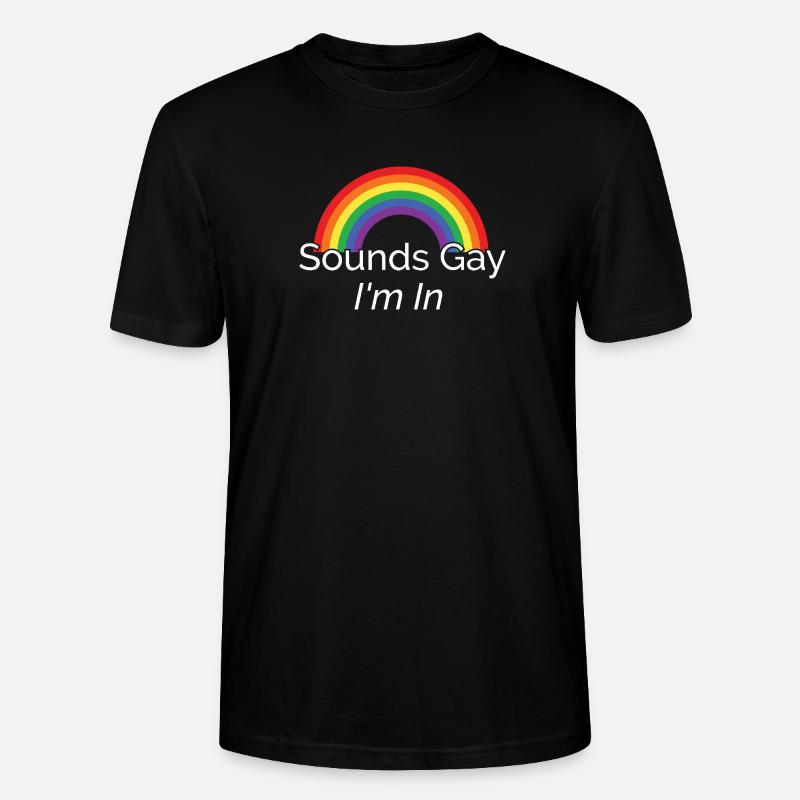 Lebendiges Regenbogen-Pride-Design - Stanley/Stella Unisex Bio-T-Shirt CRAFTER - Schwarz