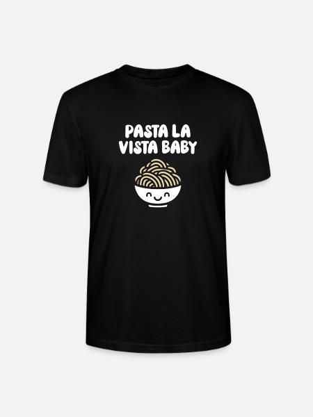 Pasta la vista baby - Stanley/Stella CRAFTER Unisex Organic T-Shirt - black