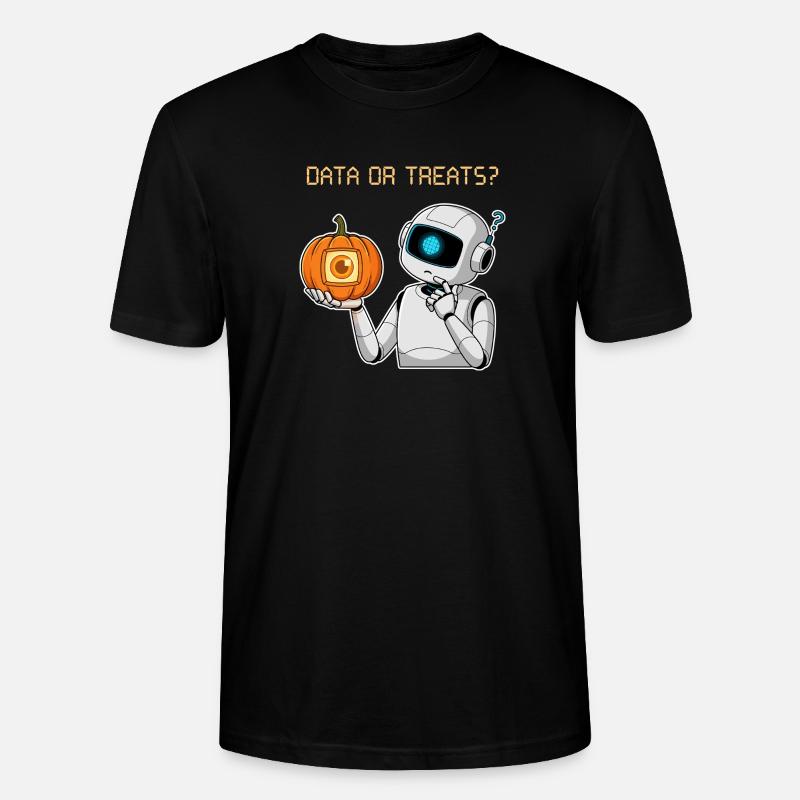 Data or Treats ? - Stanley/Stella Unisex Bio-T-Shirt CRAFTER - Schwarz