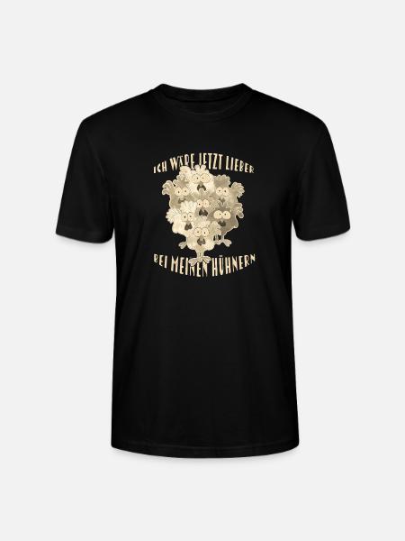 Chickens Saying - Stanley/Stella CRAFTER Unisex Organic T-Shirt - black