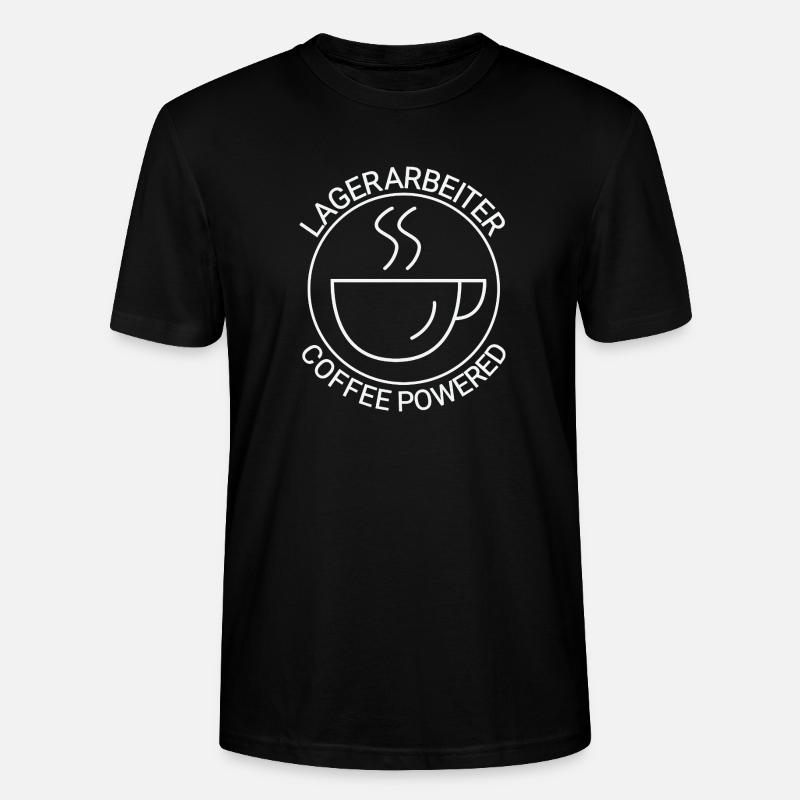 Lagerarbeiter Coffee Powered - Stanley/Stella Unisex Bio-T-Shirt CRAFTER - Schwarz