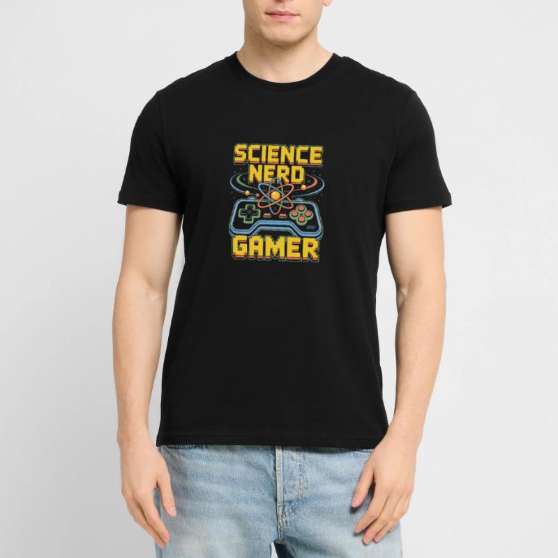 Science Nerd Gamer Atom Controller Wissenschaft Stanley/Stella CRAFTER Unisex Organic T-Shirt